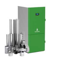 Centrala peleti compacta Mareli Premium RubynoR SBN35 20-35KW - kit evacuare inox