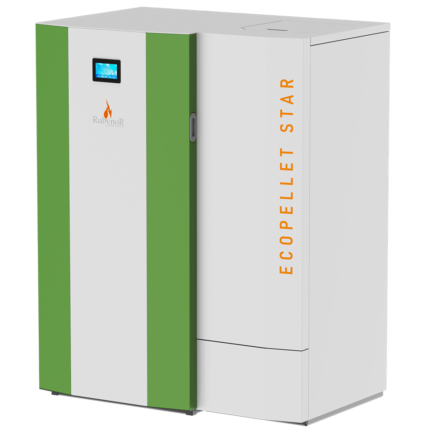 Centrala cu peleti Mareli RubynoR de 18-24kw ECOPELLET STAR cu randament de 96%