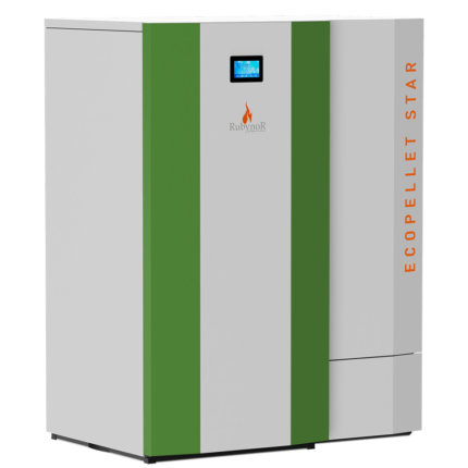 Centrala cu peleti de 18-24kw Mareli RubynoR ECOPELLET STAR cu randament de 96%