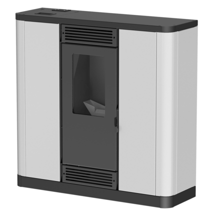 Soba pe peleti Mareli AURORA de 11 kW cu doua ventilatoare