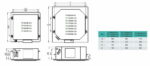 homefort ro ventiloconvector tip caseta de tavan cu 2 tevi 2 7 23kw 1