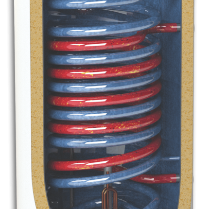 Boiler termoelectric 3Kw cu doua serpentine paralele de 120Litri,