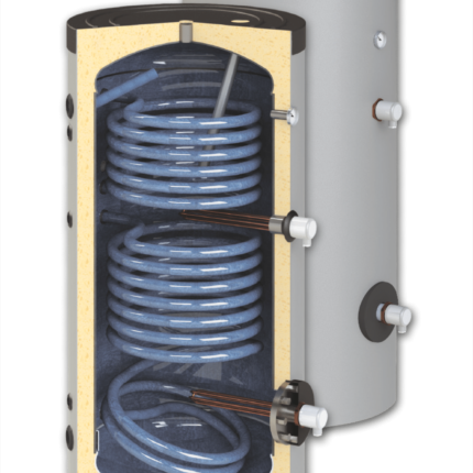 Boiler de 200l de pardoseala cu 2 serpentine