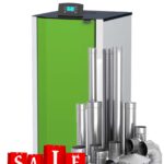 Centrala peleti compacta Matera AUTO 24kW Mareli - kit evacuare inox