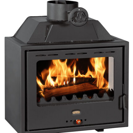 Semineu pe lemne PS2- 10kW focar incastrabil