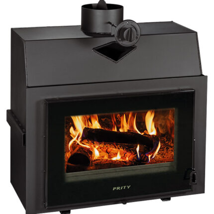 Semineu focar pe lemne incastrabil PTV- 13kW