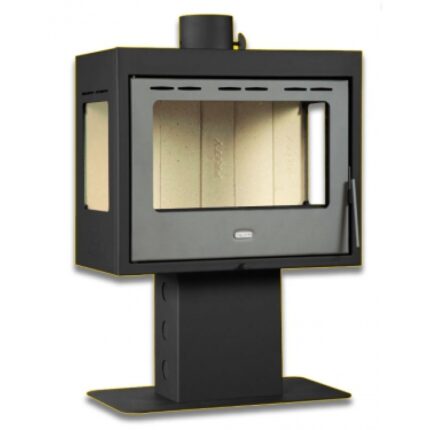 Semineu pe lemne tip soba PM3LTV - 13kW