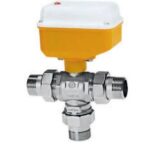 Vana motorizata cu 3 cai pentru pompa de caldura - 1'' cu olandezi