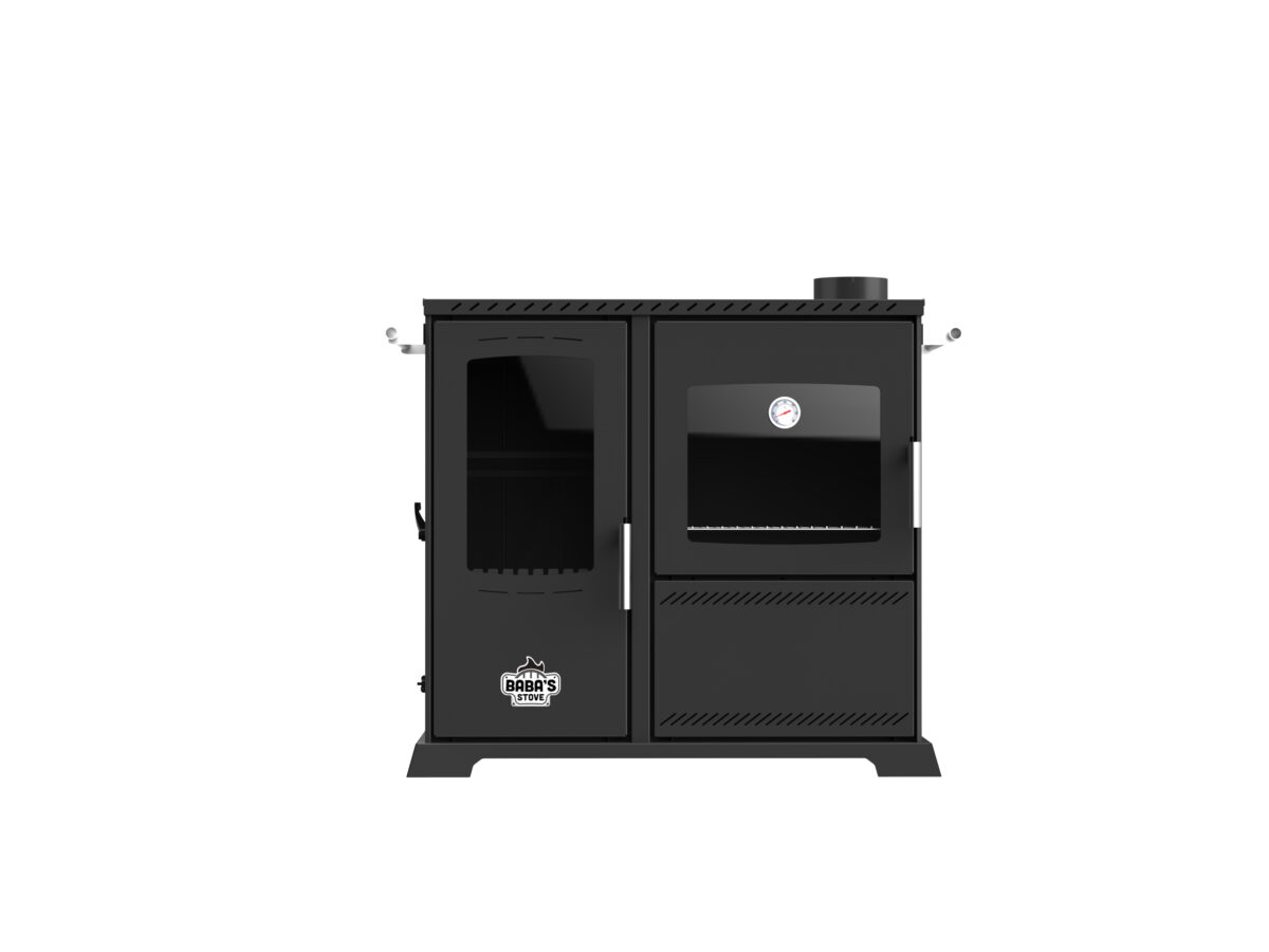 Soba de gatit cu plita si cuptor pe lemne si peleti SAPHIRE 10kW
