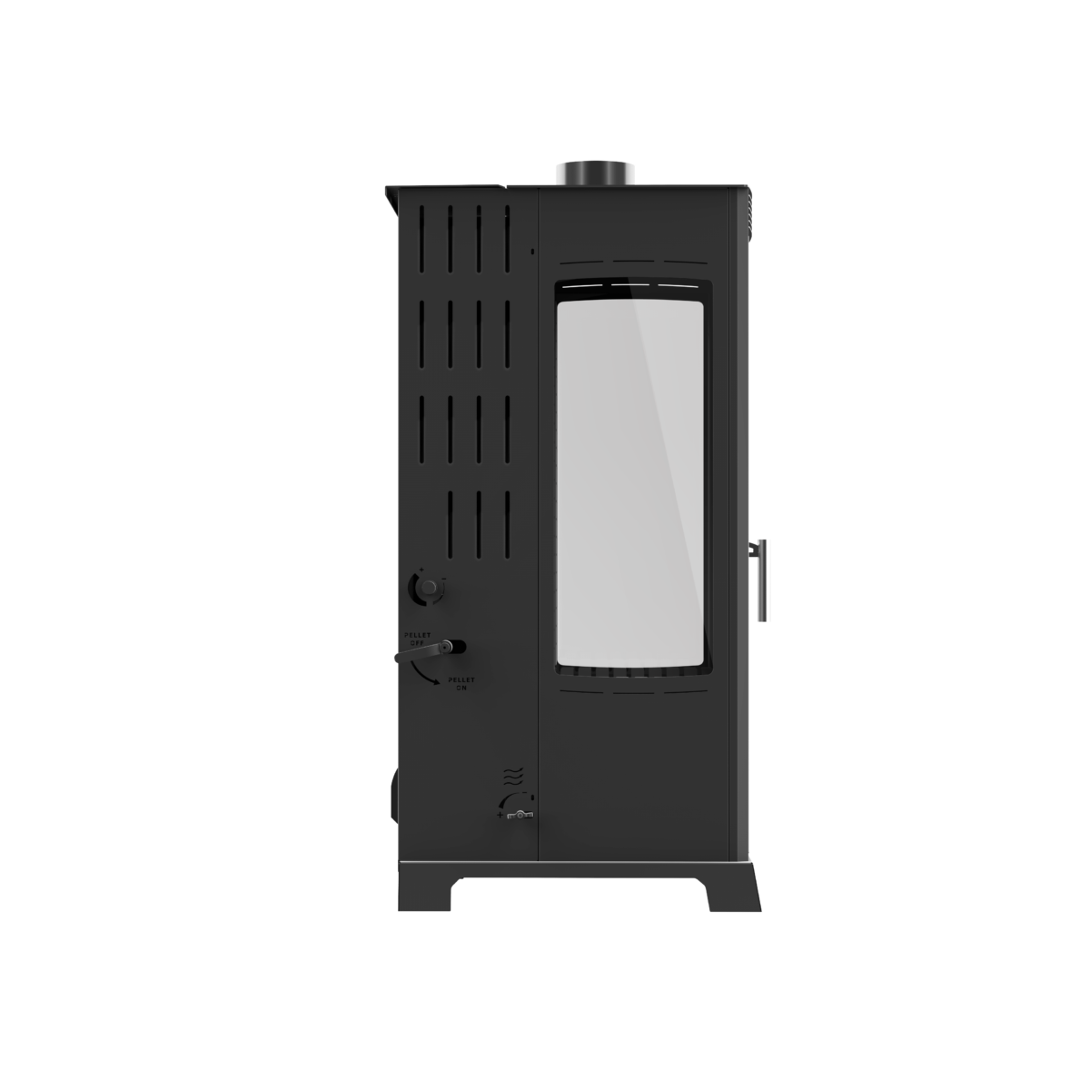 Soba 12kW pe lemne si peleti cu plita FLAME FAN PLUS
