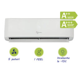 Aer conditionat HomeFort R32-WiFi optional Crystal 9000 BTU Emerald Inverter