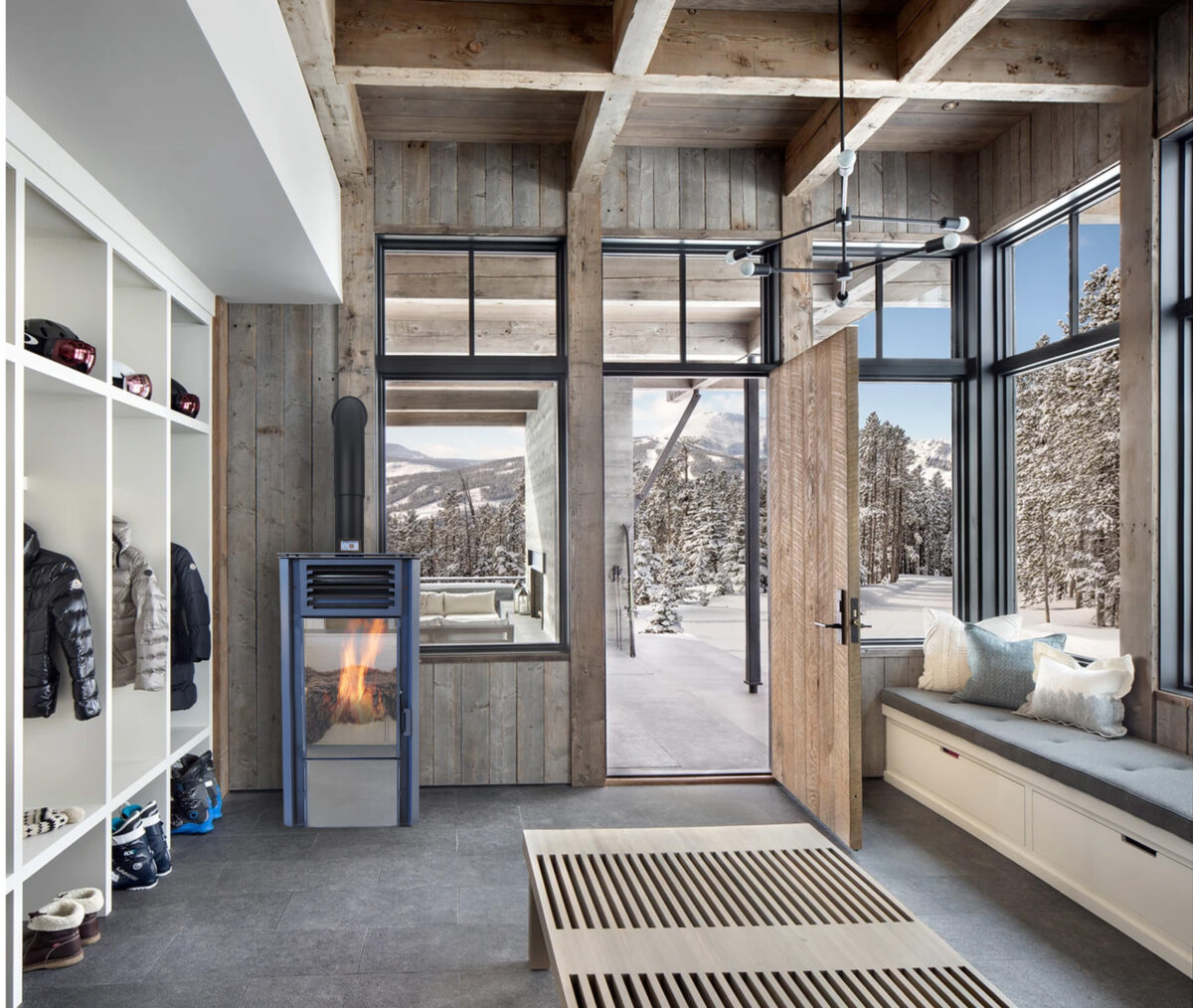 soba peleti VERSO VPBS 10kw DESIGN design ivory rosu 2