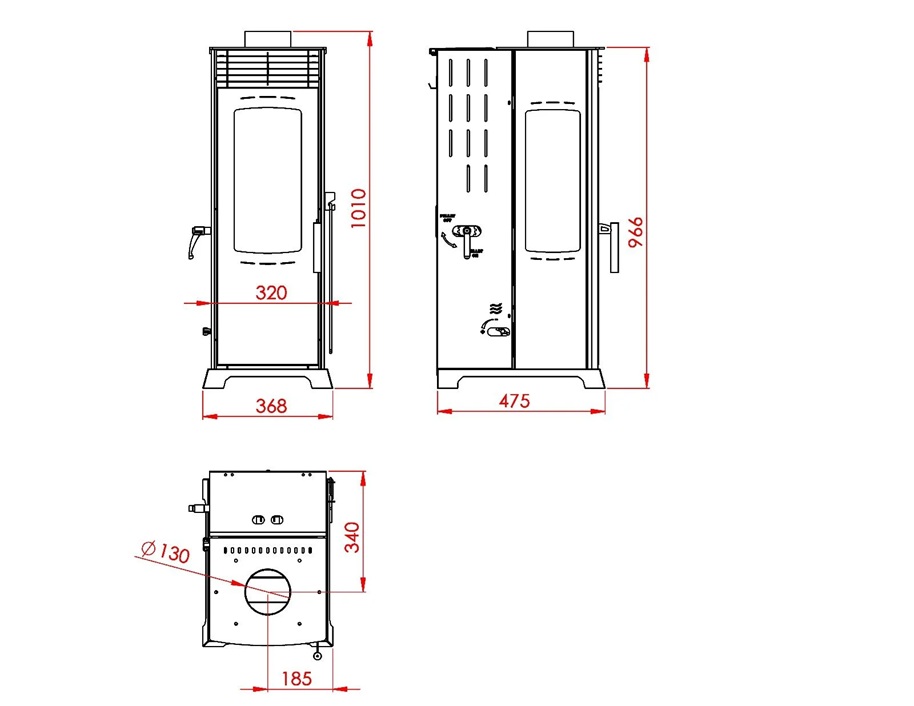 Soba Pe Lemne Si Peleti ECO MINI PLUS 8kW