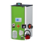 Centrala peleti Mareli compacta Matera 24kW Mareli - pachet cu reductie cos, termostat AMB, aspirator cenusa, grup siguranta, pompa digitala, vas expansiune