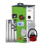Centrala peleti Mareli compacta Matera 24kW Mareli - insclus kit evacuare, termostat AMB, aspirator cenusa, pompa digitala, grup siguranta, vas expansiune, stabilizator de tensiune
