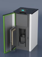 Centrala peleti Mareli compacta Matera 24kW Mareli - insclus kit evacuare, termostat AMB, aspirator cenusa, pompa digitala, grup siguranta, vas expansiune, stabilizator de tensiune - imagine 2