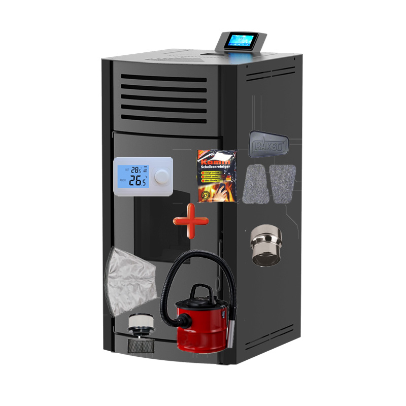 Termosemineu-pe-peleti-Mareli-Onyx-pachet-burete-curatare-aspirator-cenusa-reductie-termostat Termosemineu Mareli ONYX 24kW- curatare automata-pachet cu aspirator cenusa, termostat AMB, reductie, burete curatare sticla semineu - imagine 1