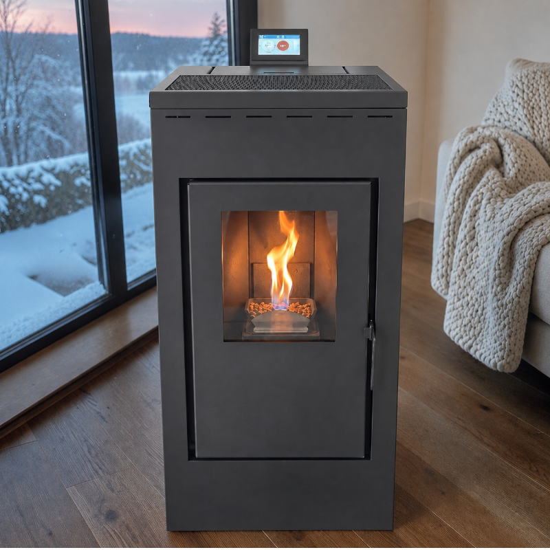 Soba pe peleti Thermfort Artemis TPS10 8kW- modul WiFi inclus 1 Soba pe peleti Thermfort artemis 8.6kW